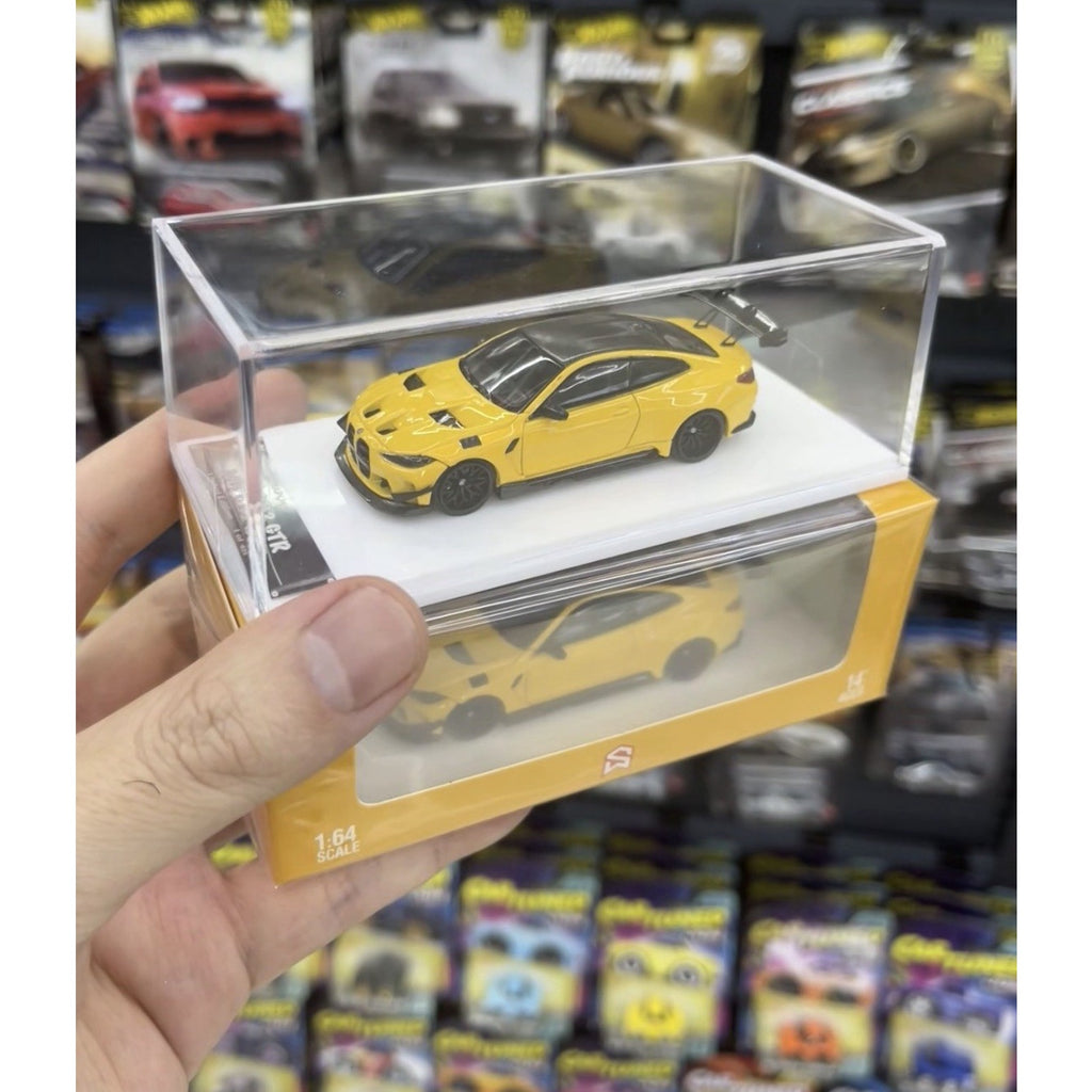 Street Weapon SW 1:64 BMW M4 G82 Flossmann Widebody Yellow Acrylic USSHIP MODEL￼