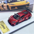 Fine Model LB Corvette C8 1:64 Wide Body Diecast Car Model Acrylic US ship