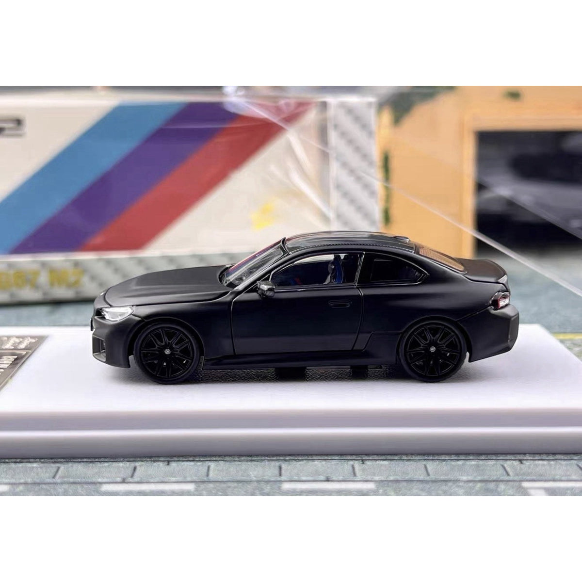 Howie Model BMW M2 G87 Gray Diecast Car Model Gift New In Box 1/64