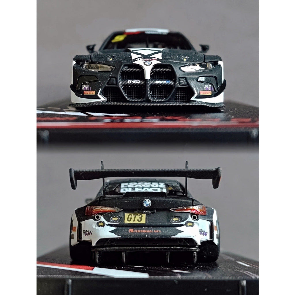 MINITRACK 1:64 BMW M4 GT3 Racing Car Model Diecast Metal Carbon black reaper
