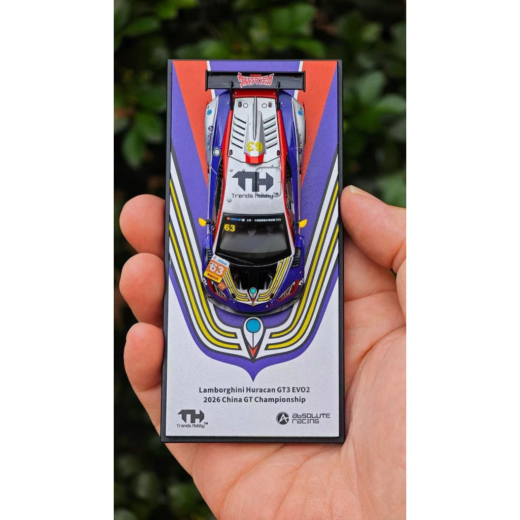 Trends Hobby 1:64 Lamborghini Huracan GT3 EVO2 Absolute Racing 2026 Acrylic