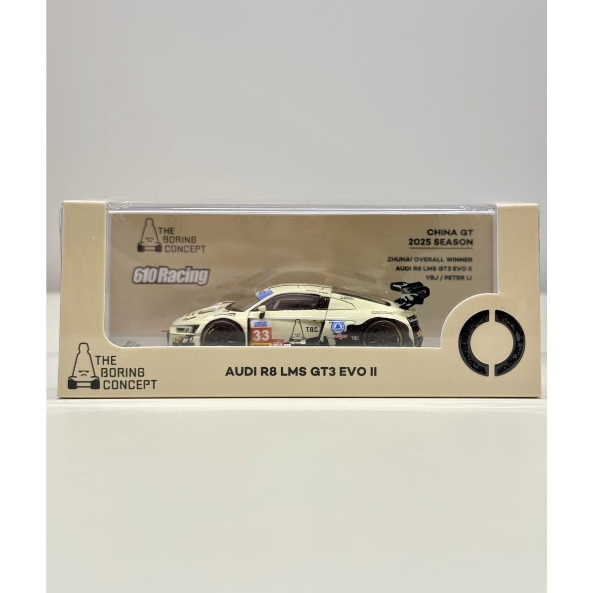 Kilo 1:64 Beige R8 LMS GT3 EVO II #33 Sports Model Diecast Metal Car US Shipping