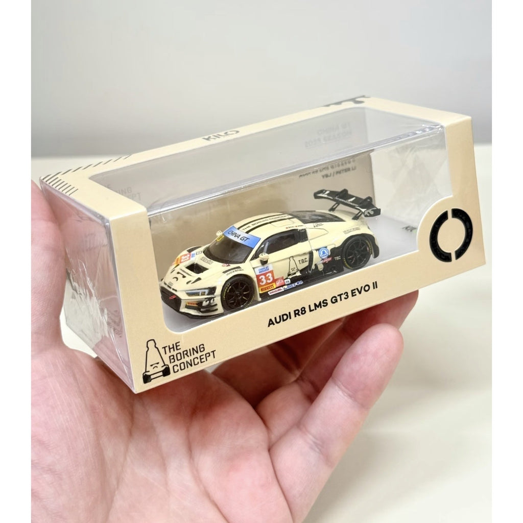 Kilo 1:64 Beige R8 LMS GT3 EVO II #33 Sports Model Diecast Metal Car US Shipping