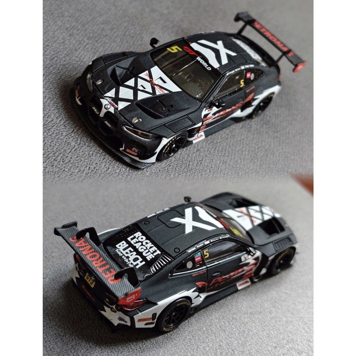 MINITRACK 1:64 BMW M4 GT3 Racing Car Model Diecast Metal Carbon black reaper