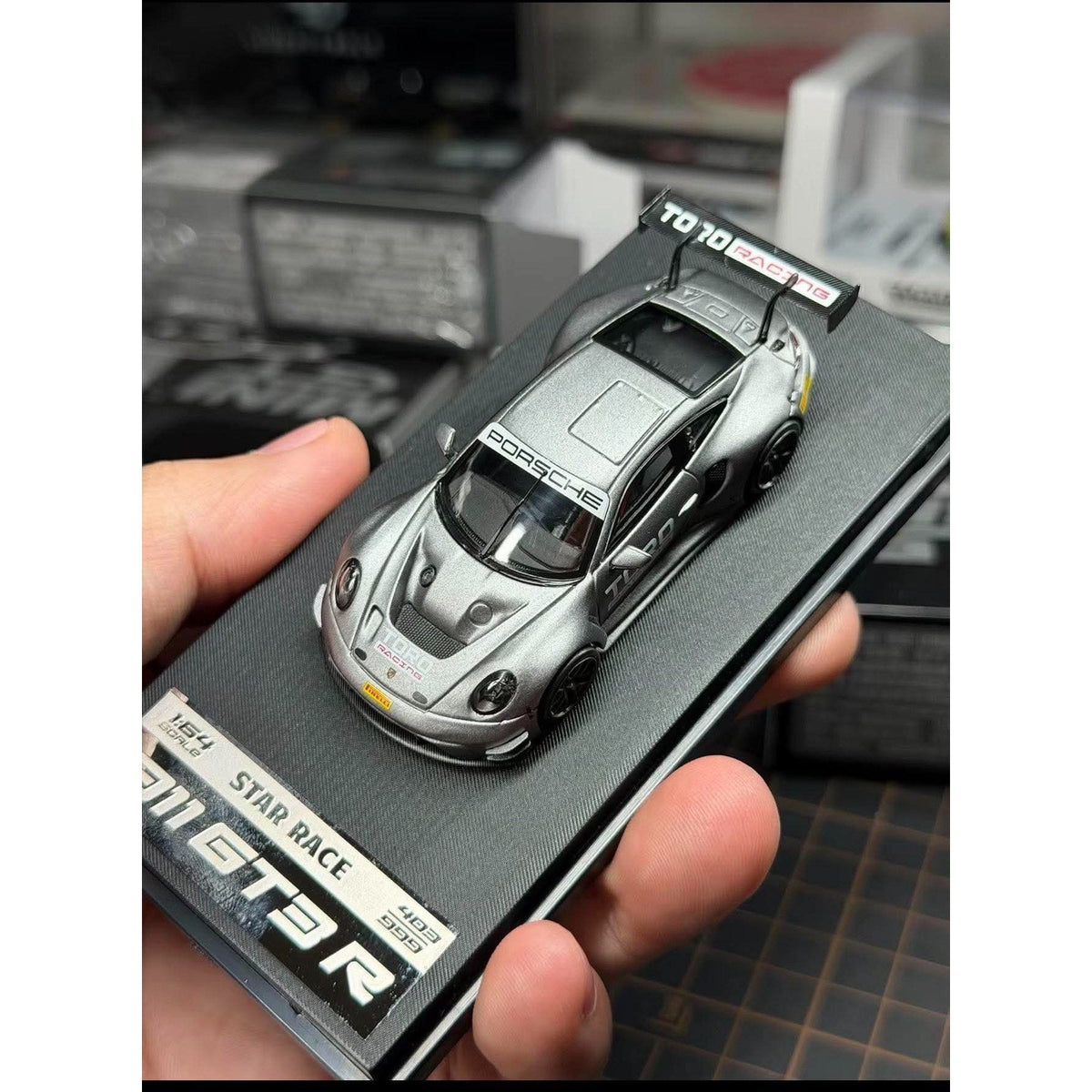 Star Race 911 Porsche 911 GT3 1/64 Limited 999 Silver diecast acrylic