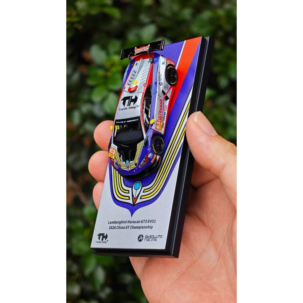 Trends Hobby 1:64 Lamborghini Huracan GT3 EVO2 Absolute Racing 2026 Acrylic