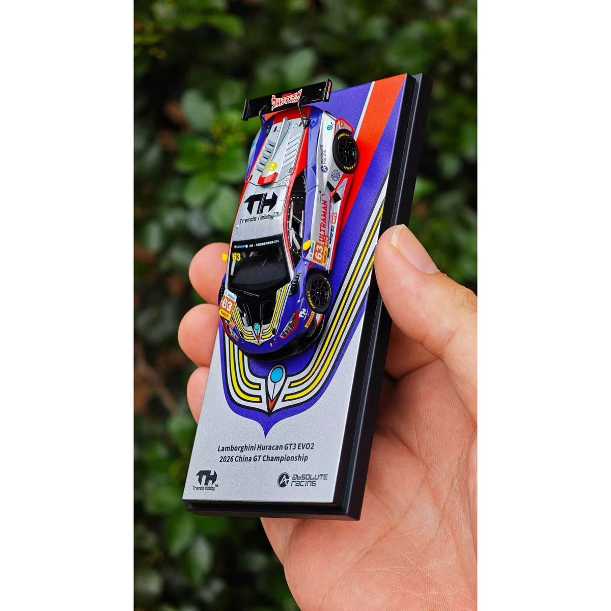 Trends Hobby 1:64 Lamborghini Huracan GT3 EVO2 Absolute Racing 2026 Acrylic
