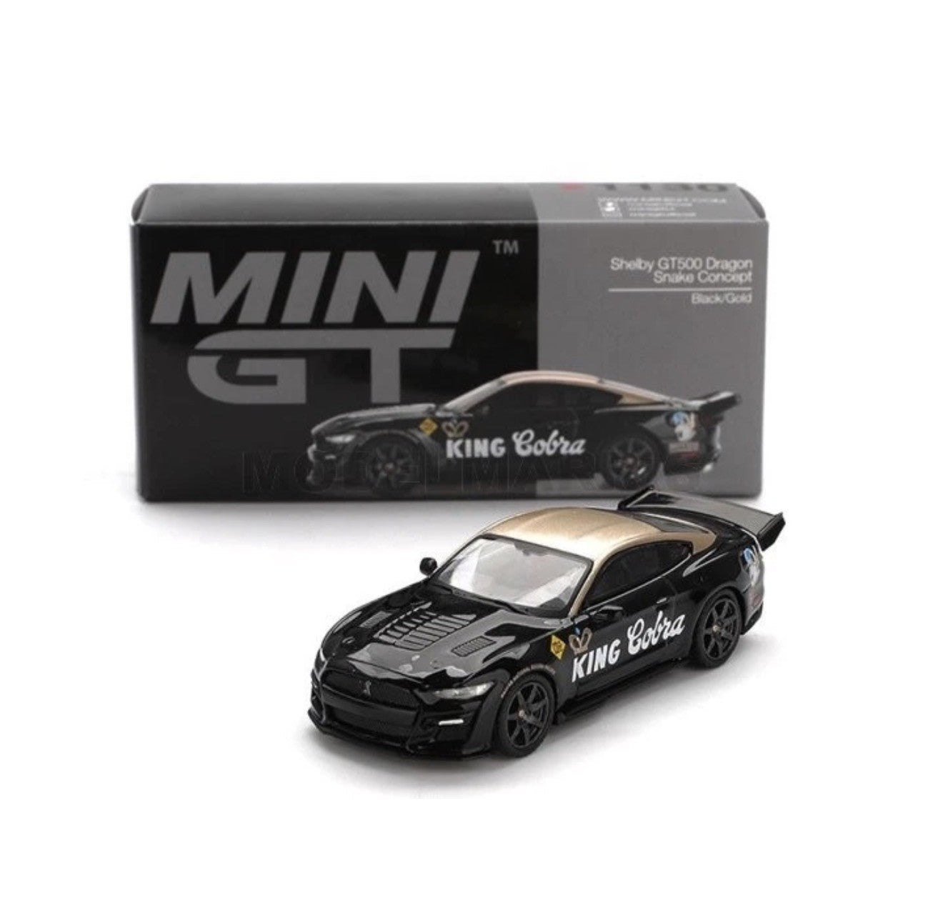SHELBY GT500 DRAGON SNAKE CONCEPT "KING COBRA" BLACK 1/64 BY MINI GT USBASED