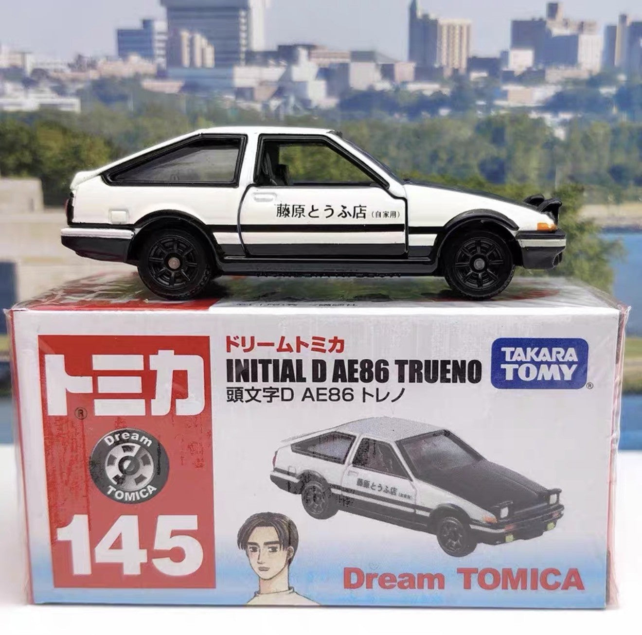 1:64 Initial D AE86 Diecast Car Takara Tomy Dream Tomica Trueno 藤原とラふ店