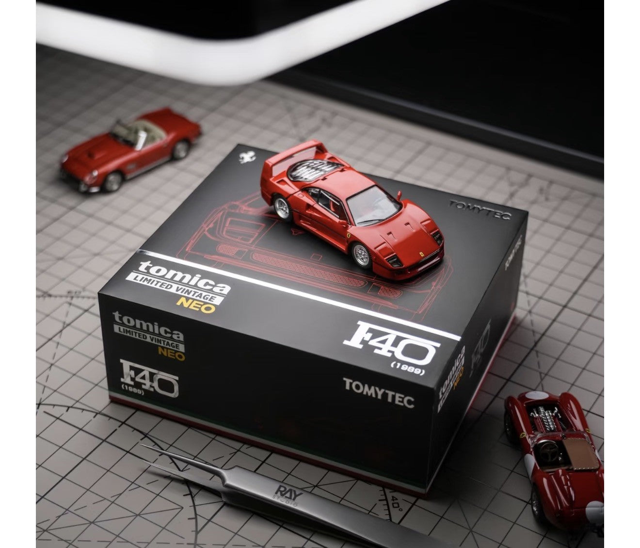 Tomica Limited Vintage NEO TLV Ferrari F40 1989 Red 1/64 Tomytec USA BASED