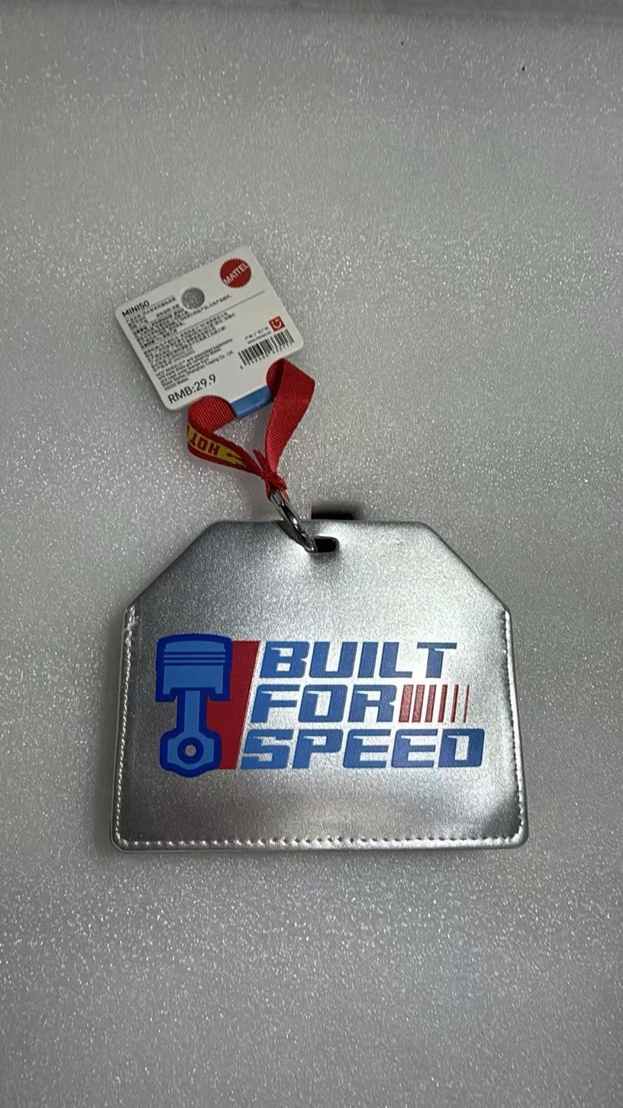 Hot Wheels x Miniso Display Bag Keychain Pendant Car Accessories Silver