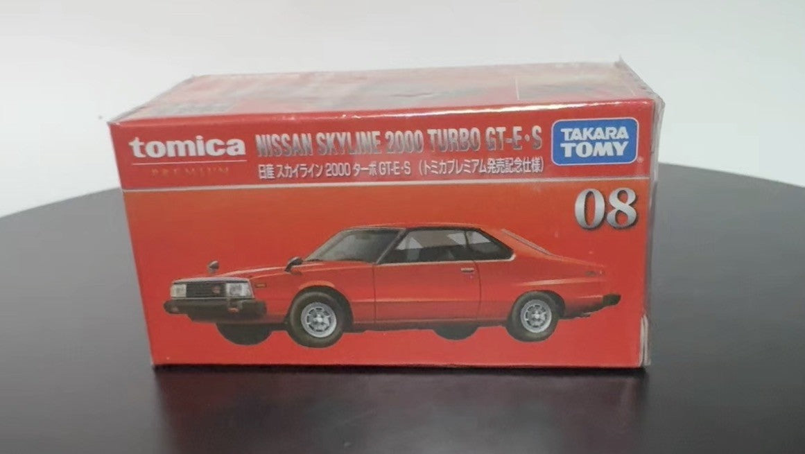 TOMICA PREMIUM #08 NISSAN SKYLINE 2000 TURBO GT-E-S [RED]1/63SCALE JAPAN STOCK!!