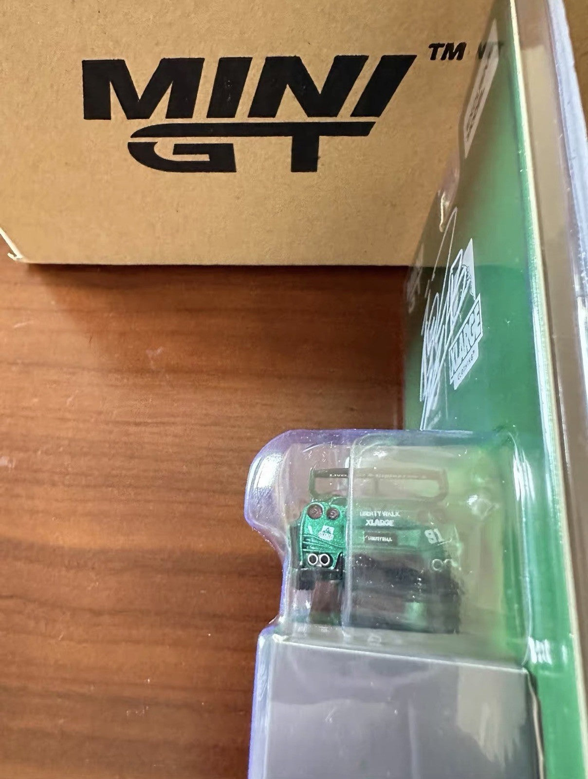 Mini GT Liberty Walk × XLarge Mini GT 1/64 Green Exclusive #1013 Signed by加藤kato