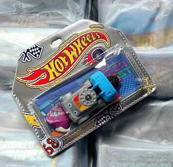 Hot Wheels x Miniso Display Bag Keychain Pendant Car Accessories Silver